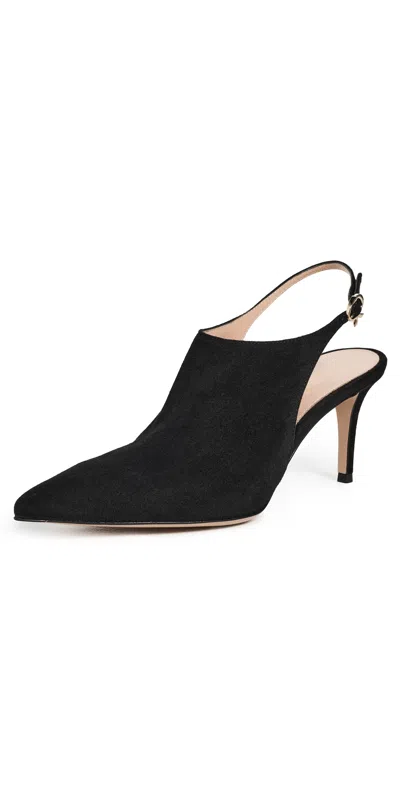 Gianvito Rossi Bazel Slingback Heels Black