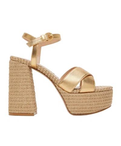 Gianvito Rossi Bebe High-heeled Sandals In Gold