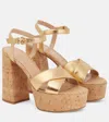 Gianvito Rossi Bebe Leather Platform Sandals