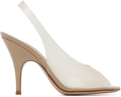 Gianvito Rossi Amelie Mini Sandals With 9.5cm Heel In Transparent