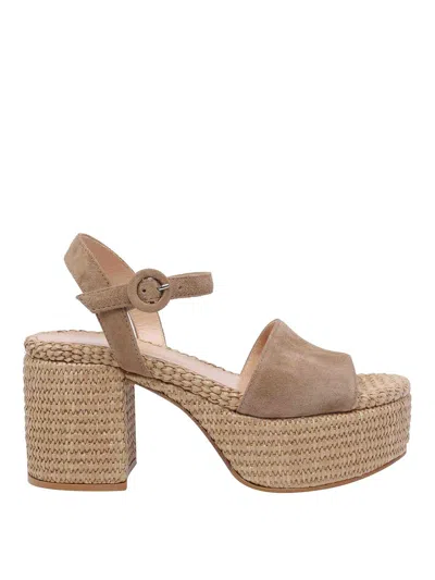Gianvito Rossi Beige Carol Pumps In Sand