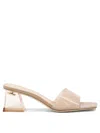 GIANVITO ROSSI BEIGE COSMIC FLAT SANDALS