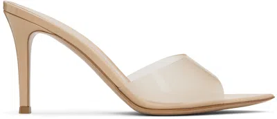 Gianvito Rossi Beige Elle 85 Heeled Sandals In Neutral