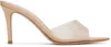 Gianvito Rossi Beige Elle 85 Heeled Sandals In Nude+nude