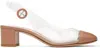 Gianvito Rossi Soft Glass Heels In Praline+trasp