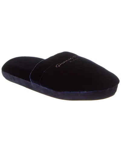 Gianvito Rossi Bellagio Velvet Slipper In Blue