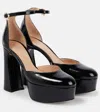 Gianvito Rossi Vernice 70 Patent-leather Platform Pumps In Schwarz