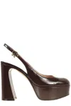 GIANVITO ROSSI GIANVITO ROSSI BESSIE ROUND TOE PLATFORM PUMPS