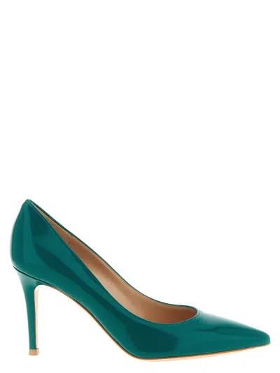 Gianvito Rossi Bicolor Lamb Leather High Heel Women's Pumps In Multi