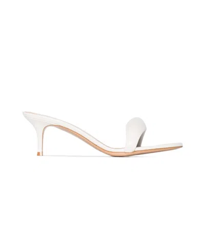 Gianvito Rossi Bijoux 55mm Leather Mules In Silver