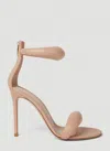 Gianvito Rossi Bijoux 105mm Puffy Napa Ankle-cuff High-heel Sandals In Beige