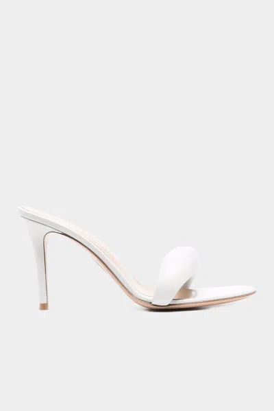 Gianvito Rossi Bijoux Mule 85 In White