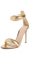 Gianvito Rossi Bijoux Nappa Silk Sandals Mekong In Mekong