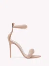 Gianvito Rossi Bijoux 105mm Puffy Napa Ankle-cuff High-heel Sandals In Pink