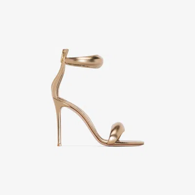 Gianvito Rossi Gold Bijoux 105 Leather Sandals