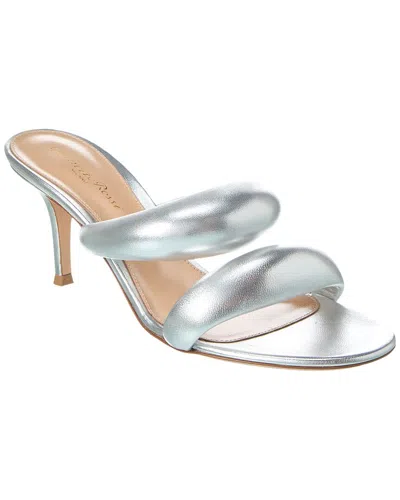 GIANVITO ROSSI BIJOUX SLIDE 70 LEATHER SANDAL