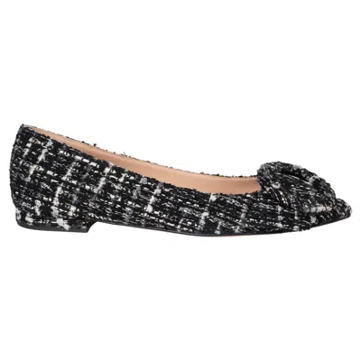 Pre-owned Gianvito Rossi Black 2024 Venezia Boucle Flats Shoes 36