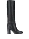 Gianvito Rossi Santiago 85mm Knee-high Boots In Schwarz
