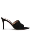 Gianvito Rossi Black Camoscio Suede Mules In Black