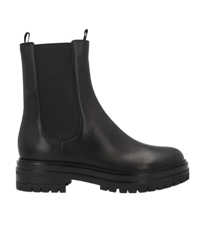GIANVITO ROSSI LEATHER CHELSEA BOOTS