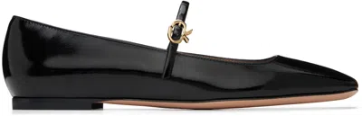 Gianvito Rossi Black Christina 05 Ballerina Flats In Nero