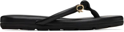 GIANVITO ROSSI BLACK FIJI NAPPA SANDALS
