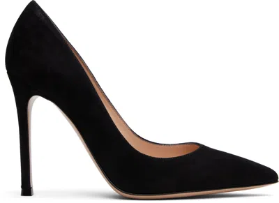 Gianvito Rossi 105mm Gianvito Suede Pointed-toe Pumps In Black