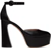 Gianvito Rossi Black Holly D'orsay Heels In Black