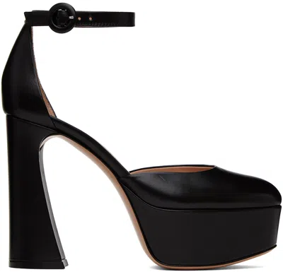 Gianvito Rossi Black Holly D'orsay Heels