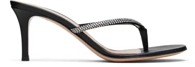 Gianvito Rossi India Thong 70 High-heeled Sandals In Black