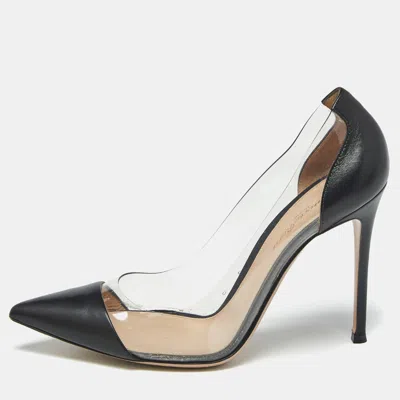 Gianvito Rossi Black Patent Leather And Pvc Plexi Pumps