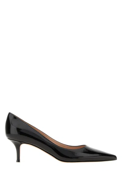 Gianvito Rossi Black Leather Gianvito 55 Pumps