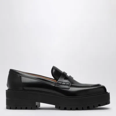 GIANVITO ROSSI GIANVITO ROSSI  BLACK LEATHER LOAFER