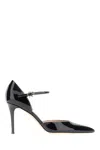 Gianvito Rossi Piper Anklet Patent-leather Pumps In Nero