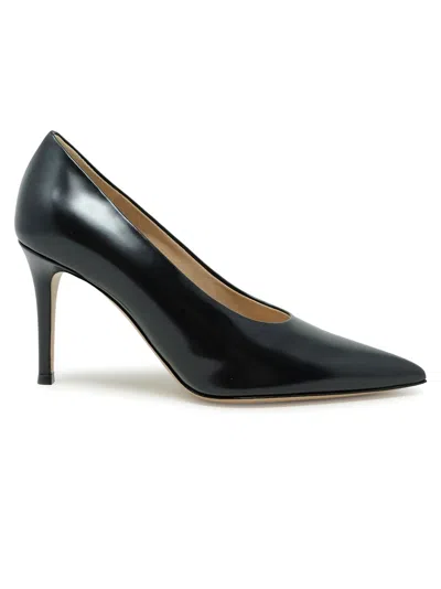 GIANVITO ROSSI GIANVITO ROSSI BLACK LEATHER PUMPS