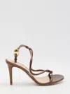 Gianvito Rossi Black Mamba 85 Sandals In Brown