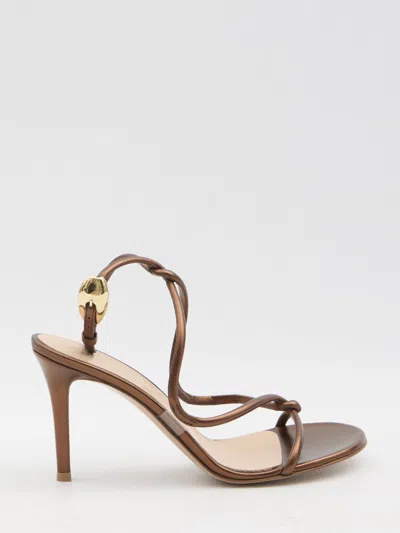 GIANVITO ROSSI BLACK MAMBA 85 SANDALS