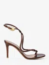 Gianvito Rossi Black Mamba 85 Sandals In Brown