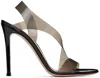 Gianvito Rossi Metropolis Twisted Stiletto-heeled Sandals In Fune