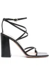 Gianvito Rossi Black Leather Heeled Sandals In Black