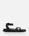 Gianvito Rossi Black Nappa Leather Lianne Sandals In Black
