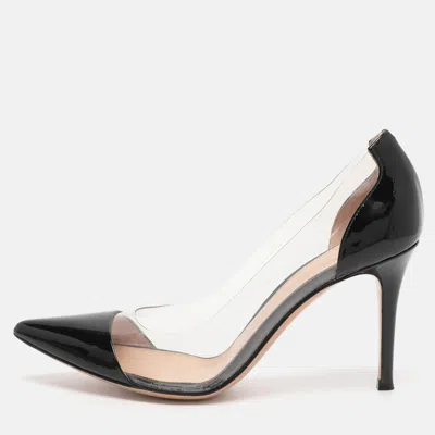 Gianvito Rossi Black Patent Leather And Pvc Plexi Pumps