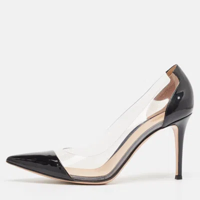 Gianvito Rossi Black Patent Leather And Pvc Plexi Pumps