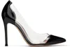 Gianvito Rossi Plexi Pumps In Black+trasp