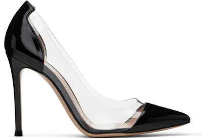 GIANVITO ROSSI BLACK PLEXI 105 HEELS