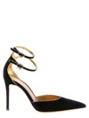 Gianvito Rossi Black Pointed Toe Heels In Black