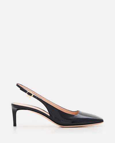 GIANVITO ROSSI WOMEN BLACK SLINGBACK PUMPS, 5.5 LUXURY PUMPS & HEELS FOR WOMEN DARVEYS