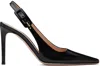 Gianvito Rossi Buckle Detail Pointed Toe Pump In Nero