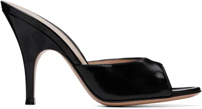 Gianvito Rossi Black Sofia Mule 95 Heeled Sandals