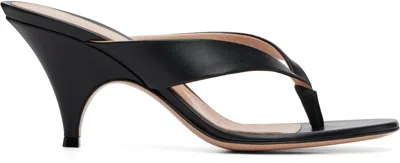 Gianvito Rossi Sofia Thong Sandals Kitten Heel In Gray